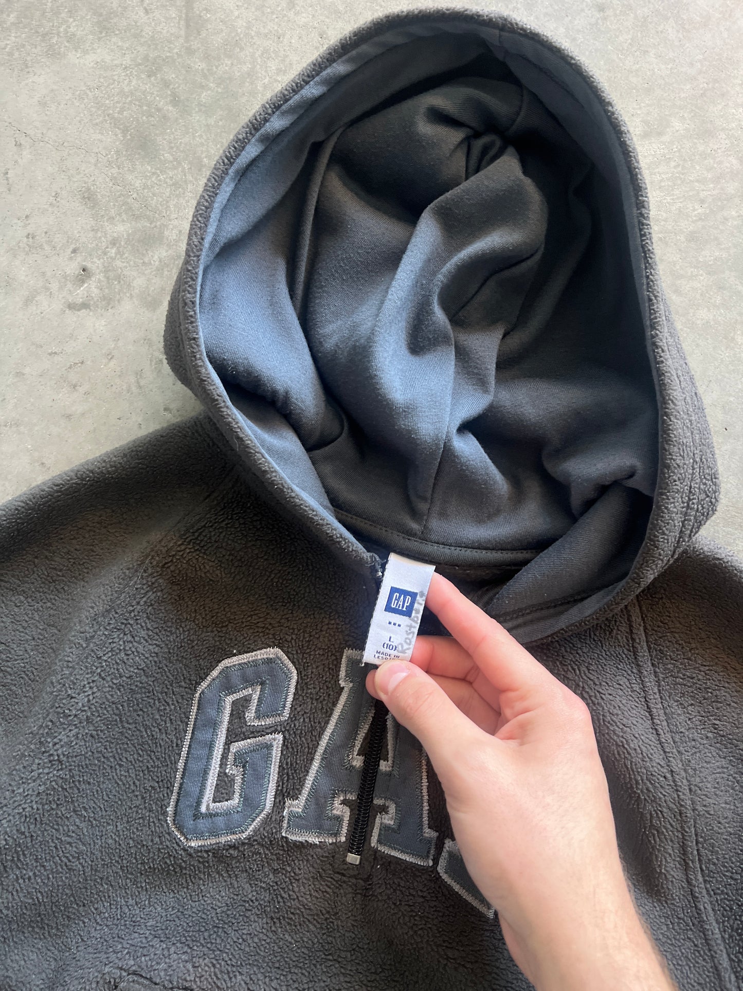 Vintage Faded Brown Gap Fleece - YS