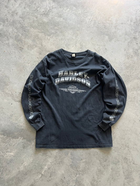 Vintage Black Harley Davidson Shirt - XL