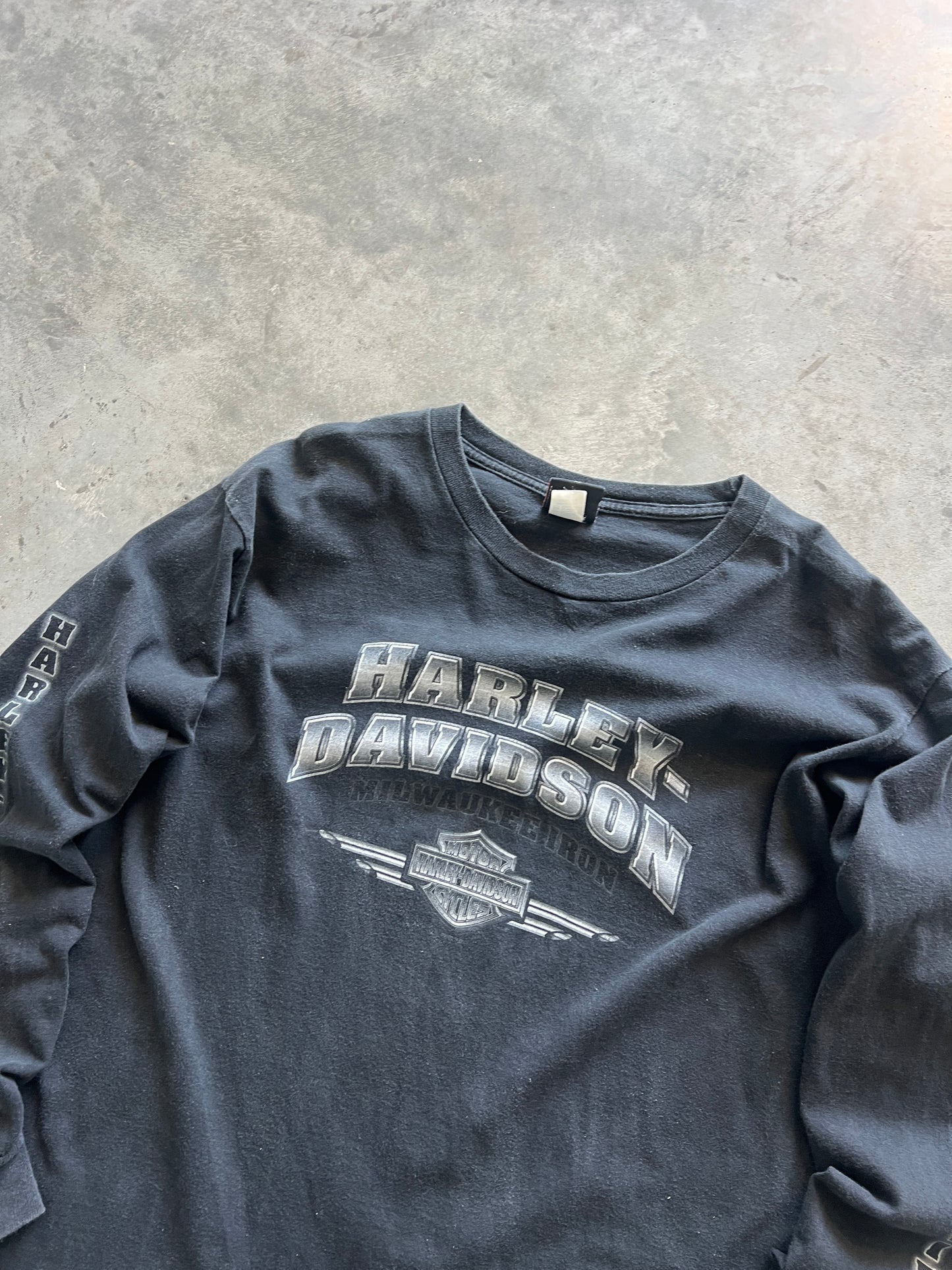 Vintage Black Harley Davidson Shirt - XL