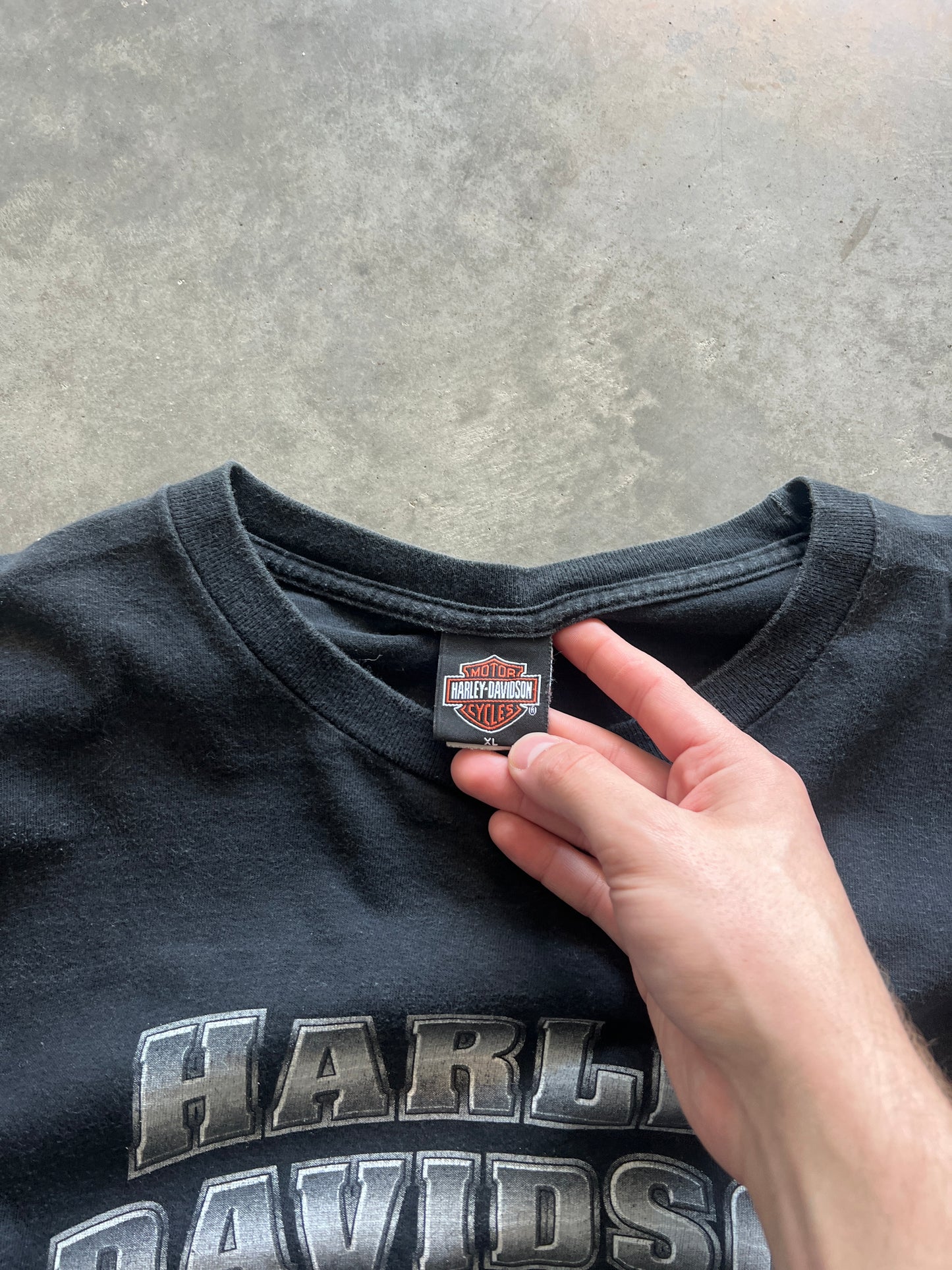 Vintage Black Harley Davidson Shirt - XL