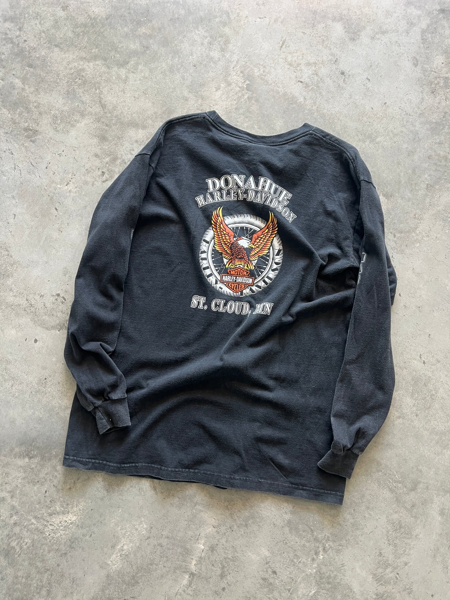 Vintage Black Harley Davidson Shirt - XL