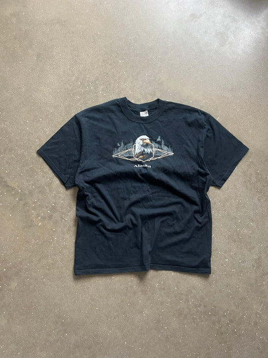 Vintage Black Alaska Tee - XL
