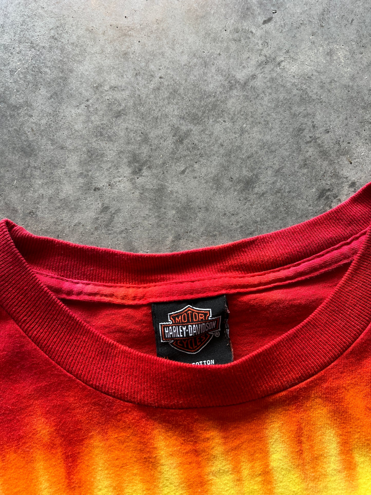 Vintage Flaming Harley Davidson Shirt - L