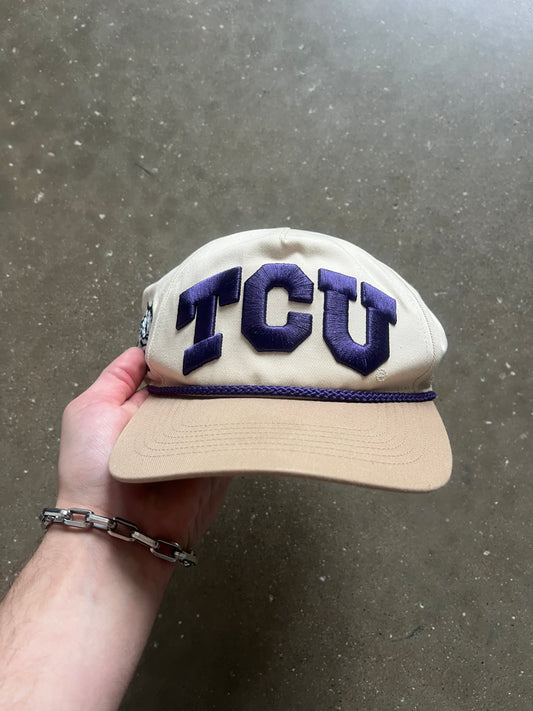 Vintage Purple and Cream TCU Hat