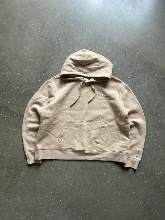 Vintage Tan Champion Hoodie - XL