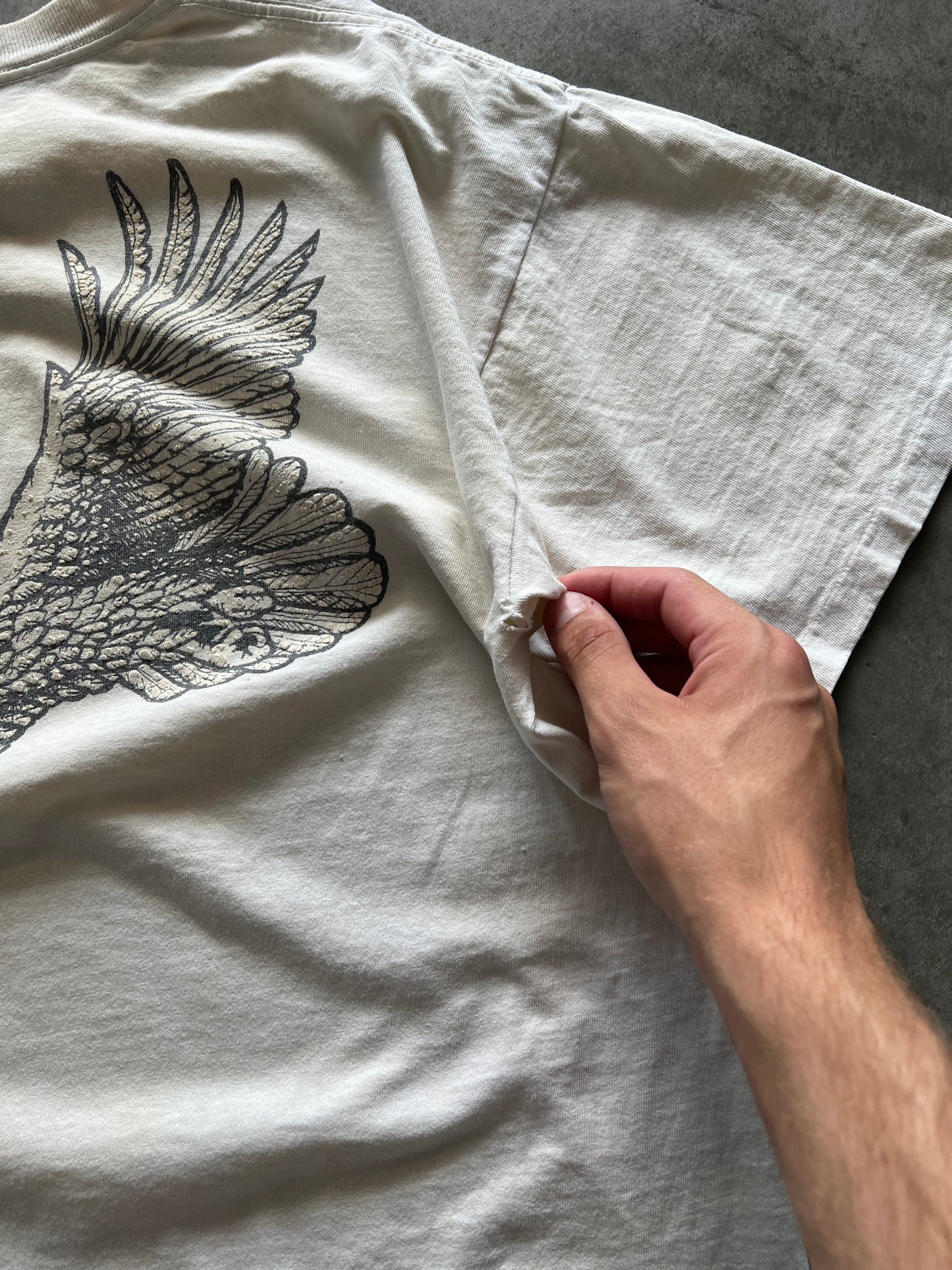 Vintage Distressed White Winston Shirt - L