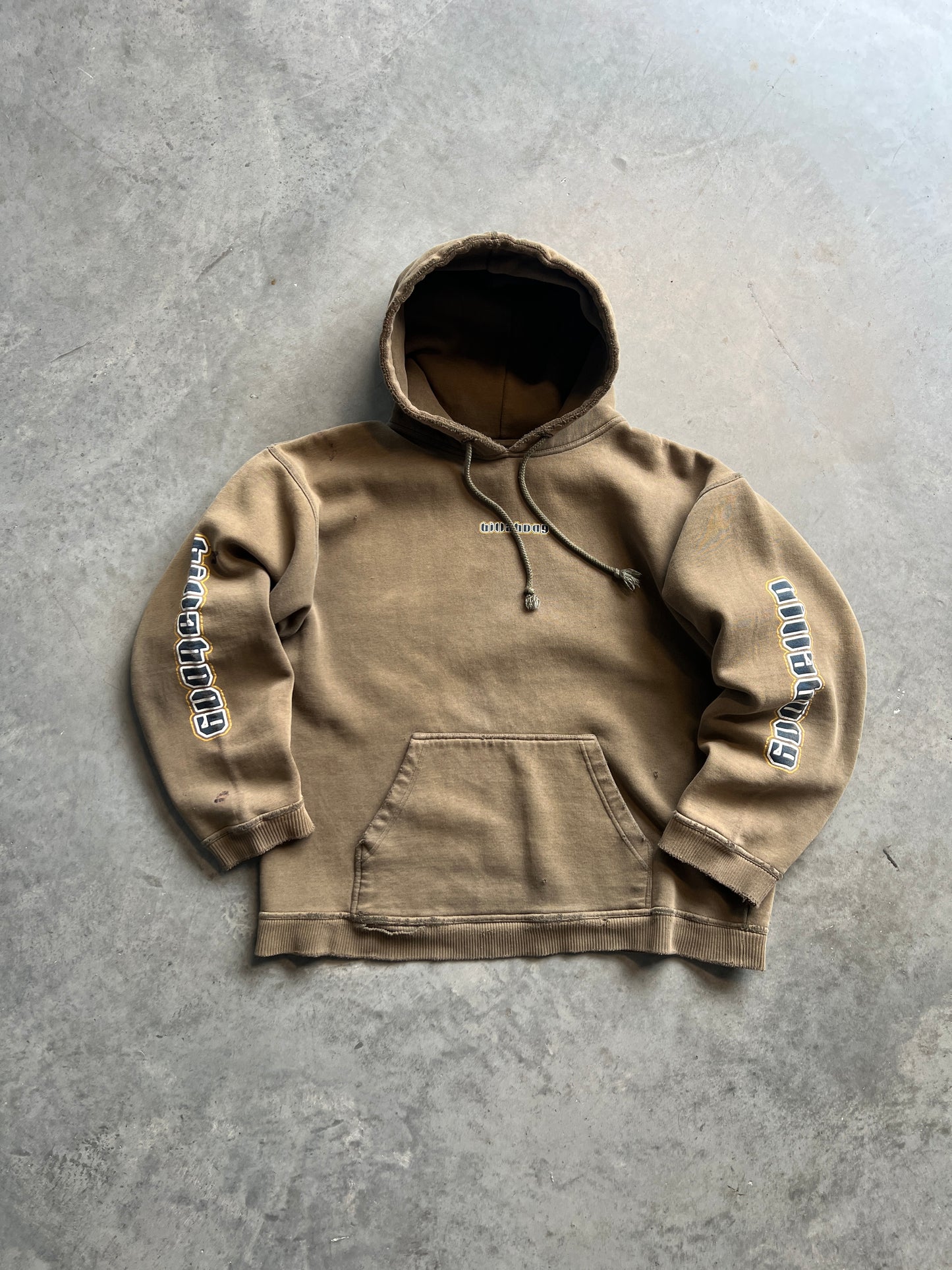 Vintage Faded Brown Billabong Hoodie - M/L