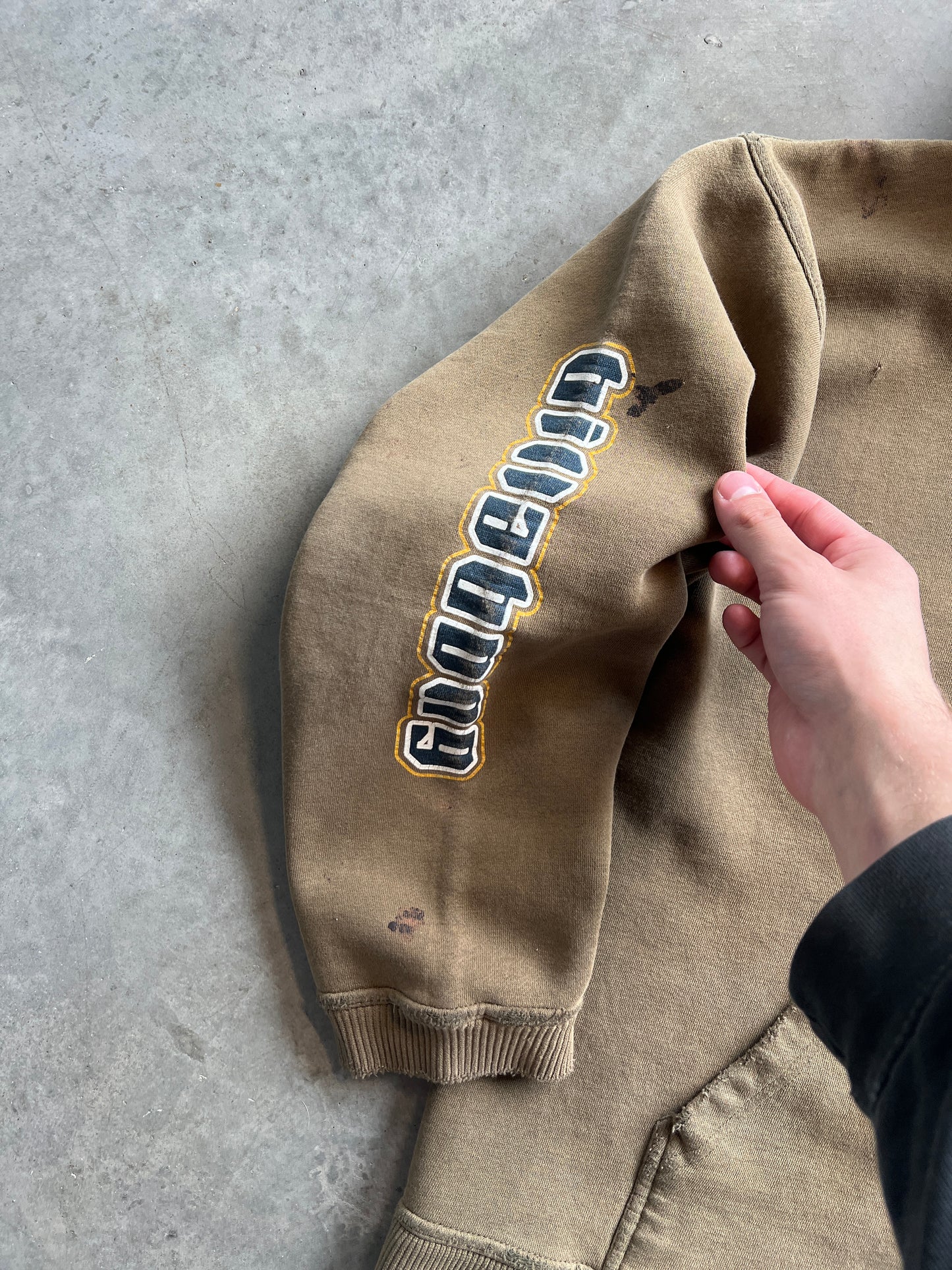 Vintage Faded Brown Billabong Hoodie - M/L