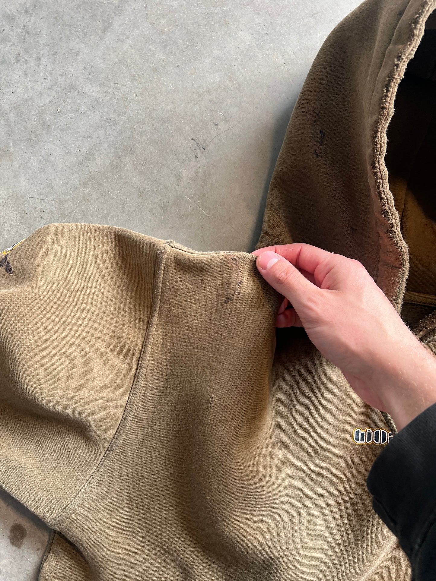 Vintage Faded Brown Billabong Hoodie - M/L