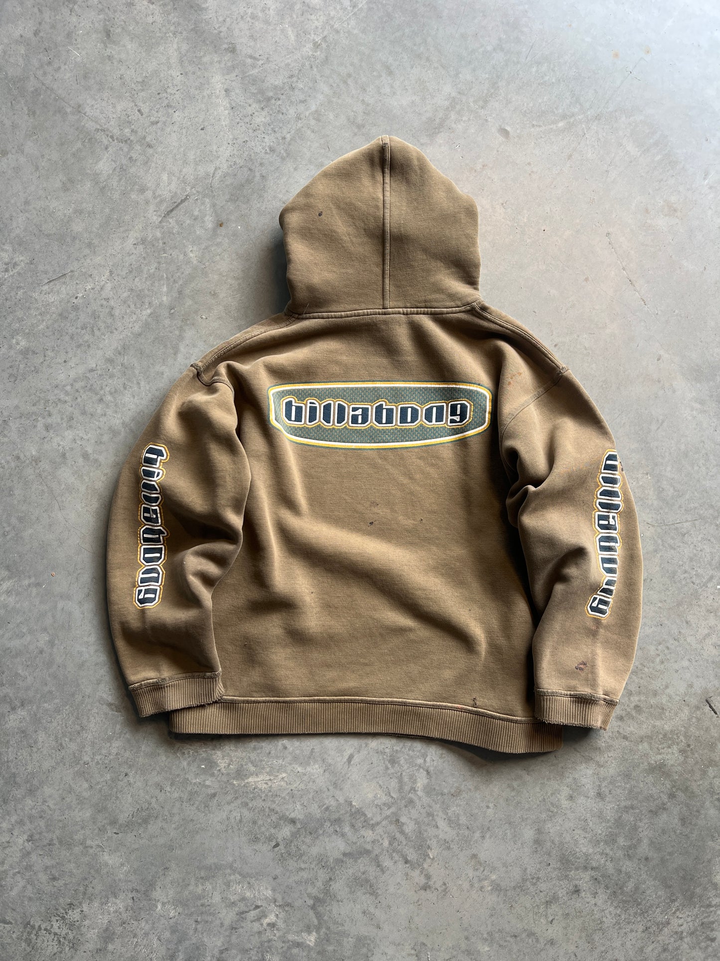 Vintage Faded Brown Billabong Hoodie - M/L