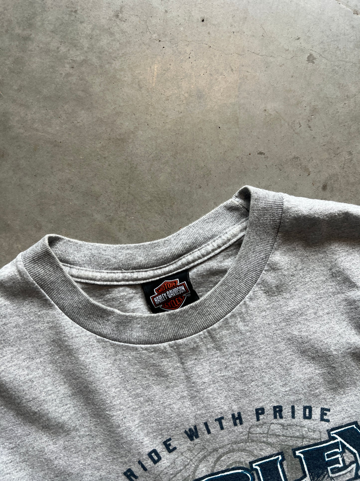 Vintage Grey Harley Davidson Shirt - L