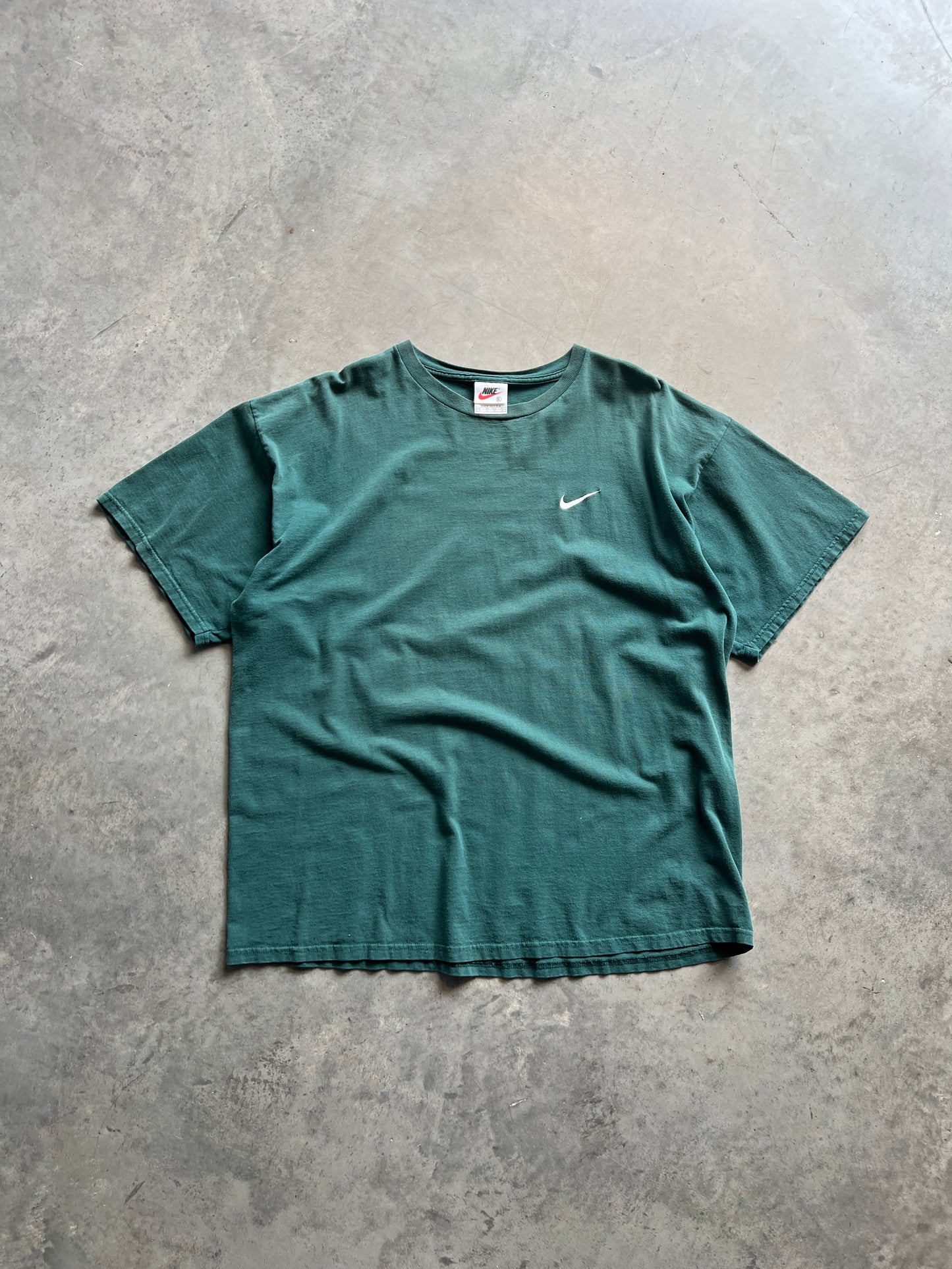 Vintage Green Nike Swoosh Shirt - XL