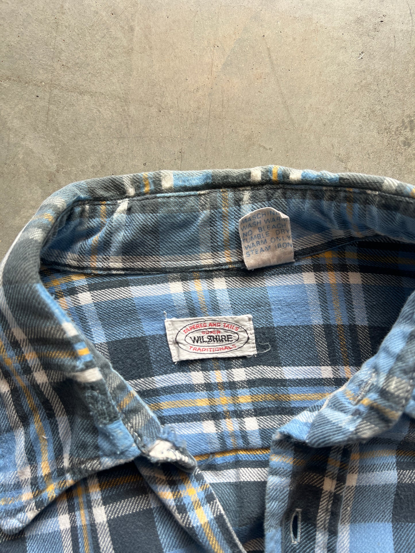 Vintage 80s Blue Button Down Shirt - M