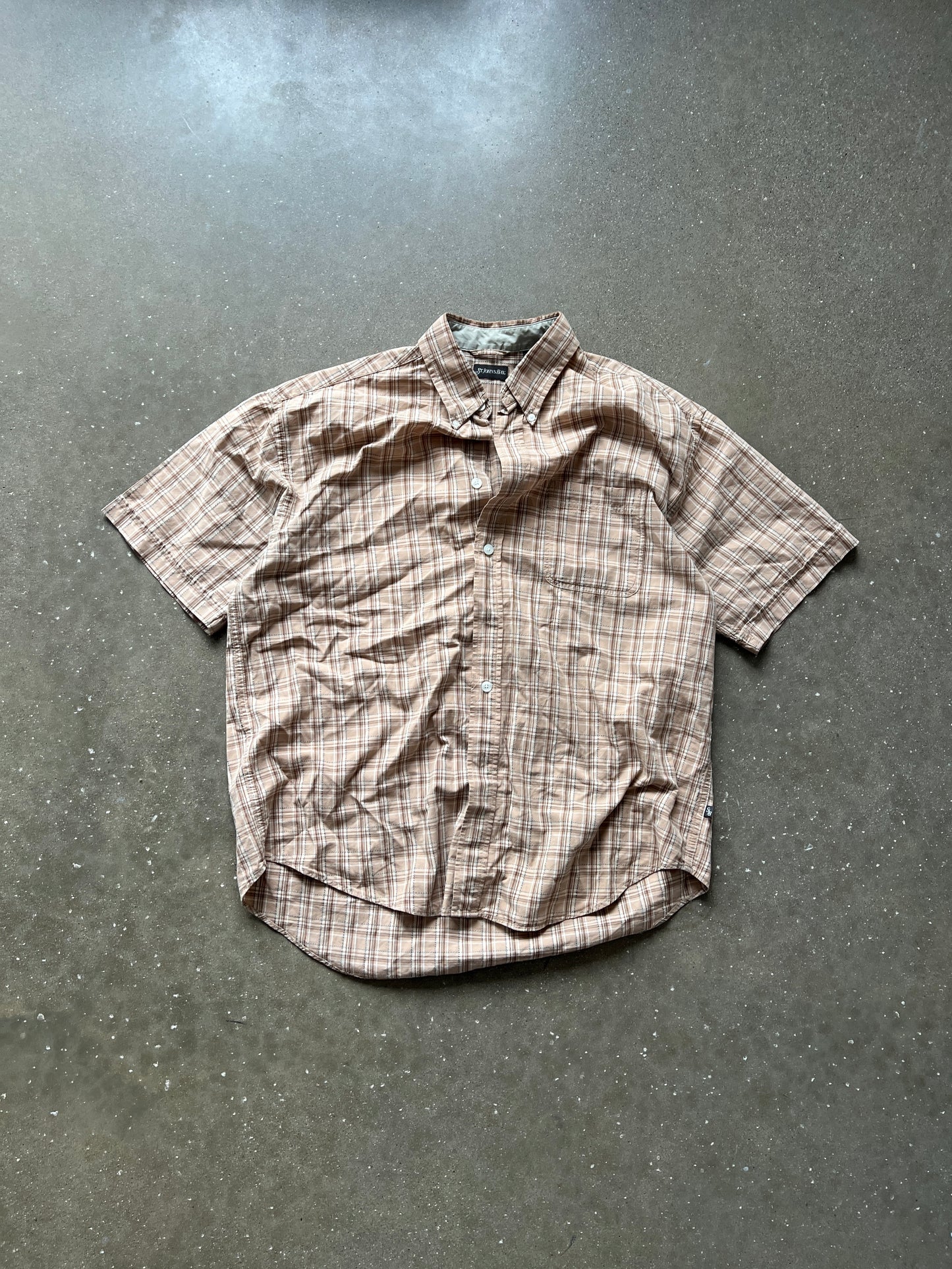 Vintage Carmel Tan Button Down Shirt - L