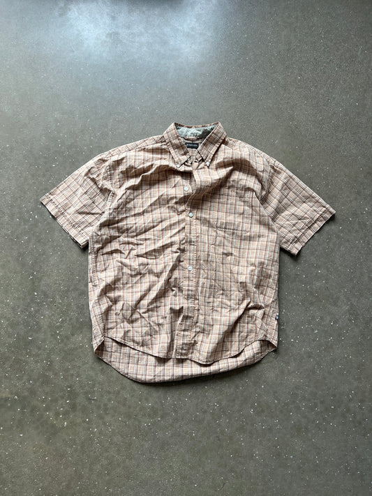 Vintage Carmel Tan Button Down Shirt - L