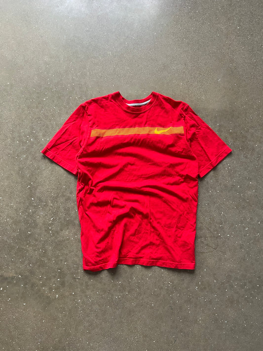 Vintage Red Nike Swoosh Shirt - L