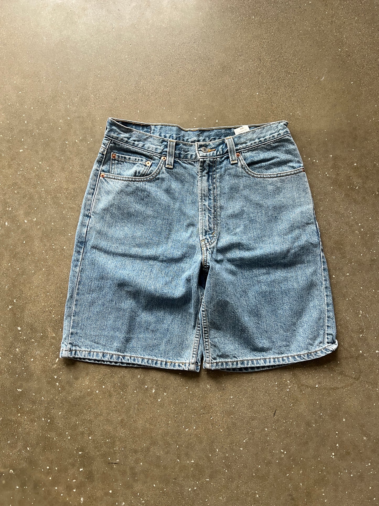 Vintage Blue Denim Levi Shorts - 34