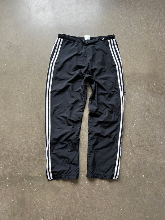 Vintage Black Adidas Track Pants - L