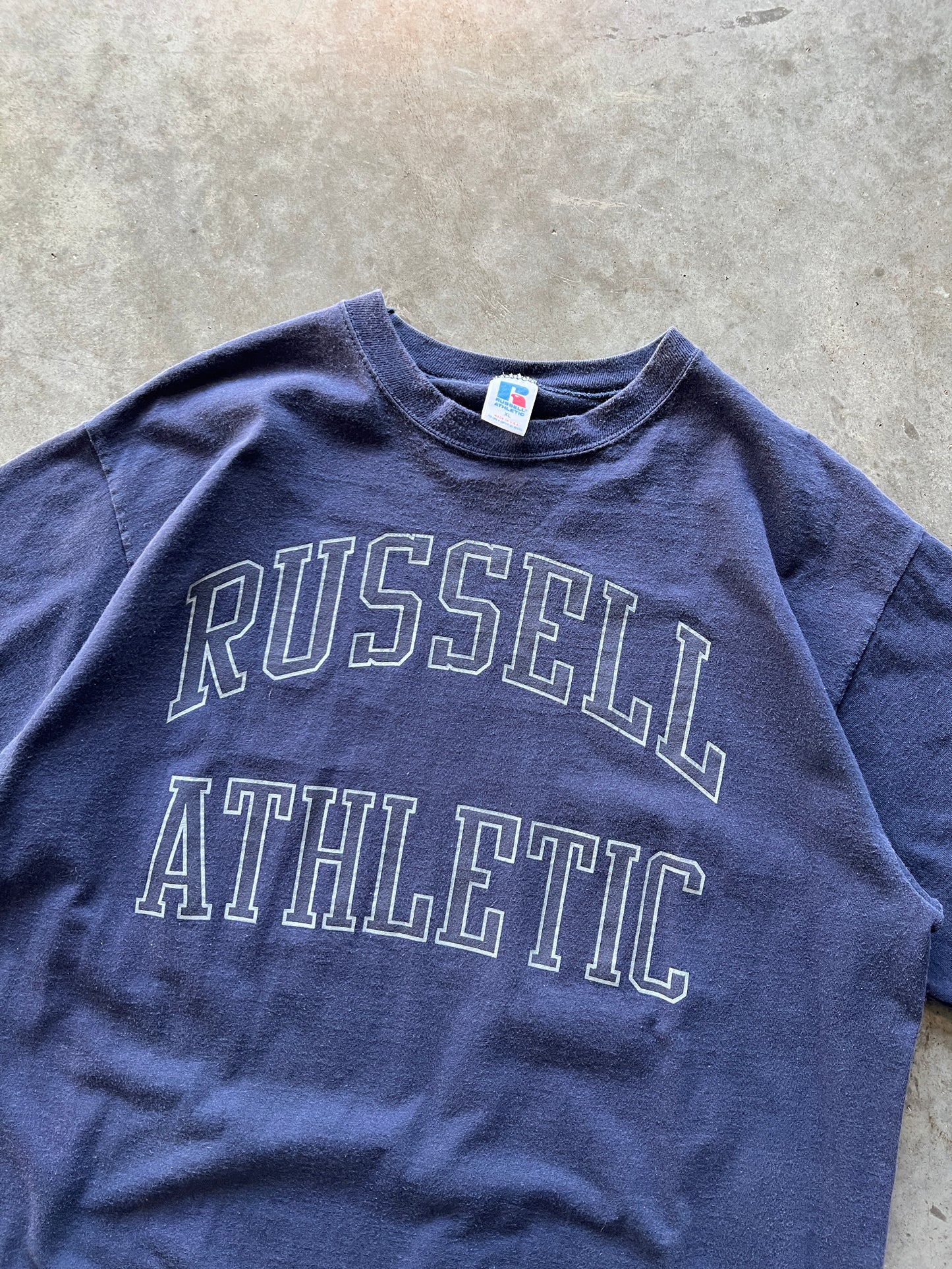 Vintage Navy Russell Athletic Shirt - S/M