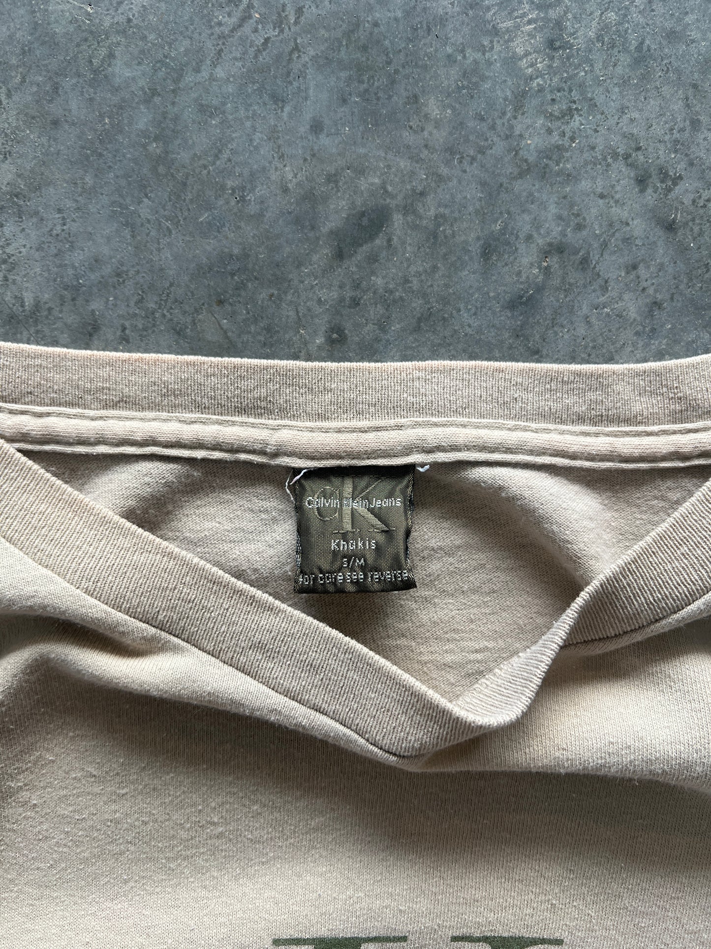 Vintage Cream Calvin Klein Shirt - L