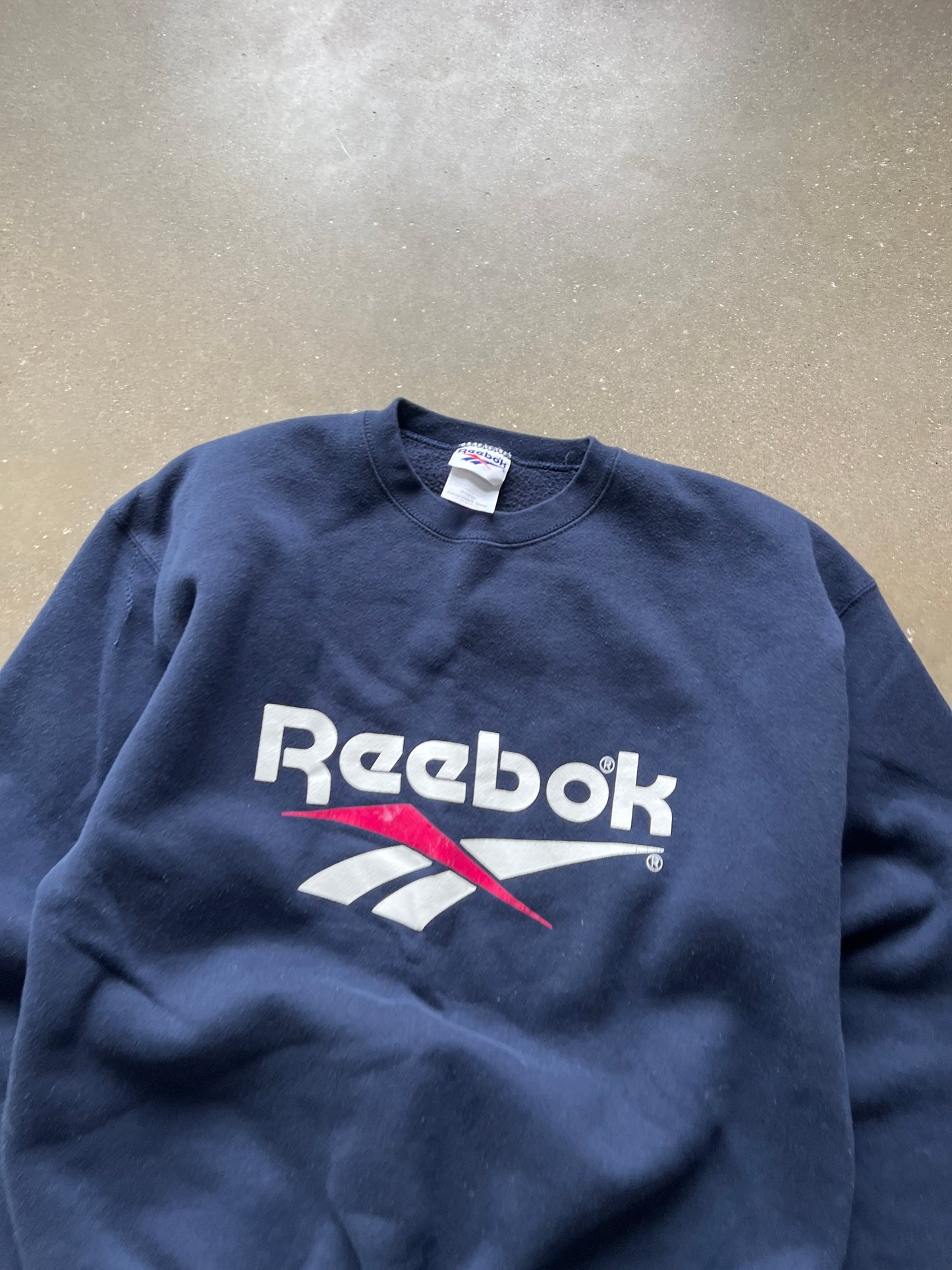 Vintage Navy Blue Reebok Crew - XL