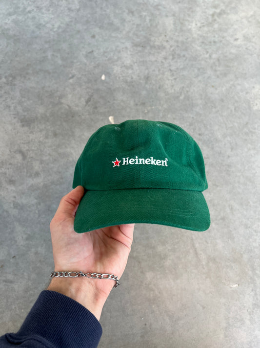 Vintage Green Heineken Spellout Hat