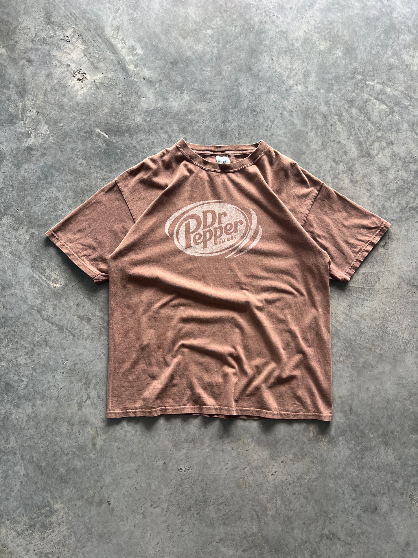 Vintage Brown Dr Pepper Shirt - XL