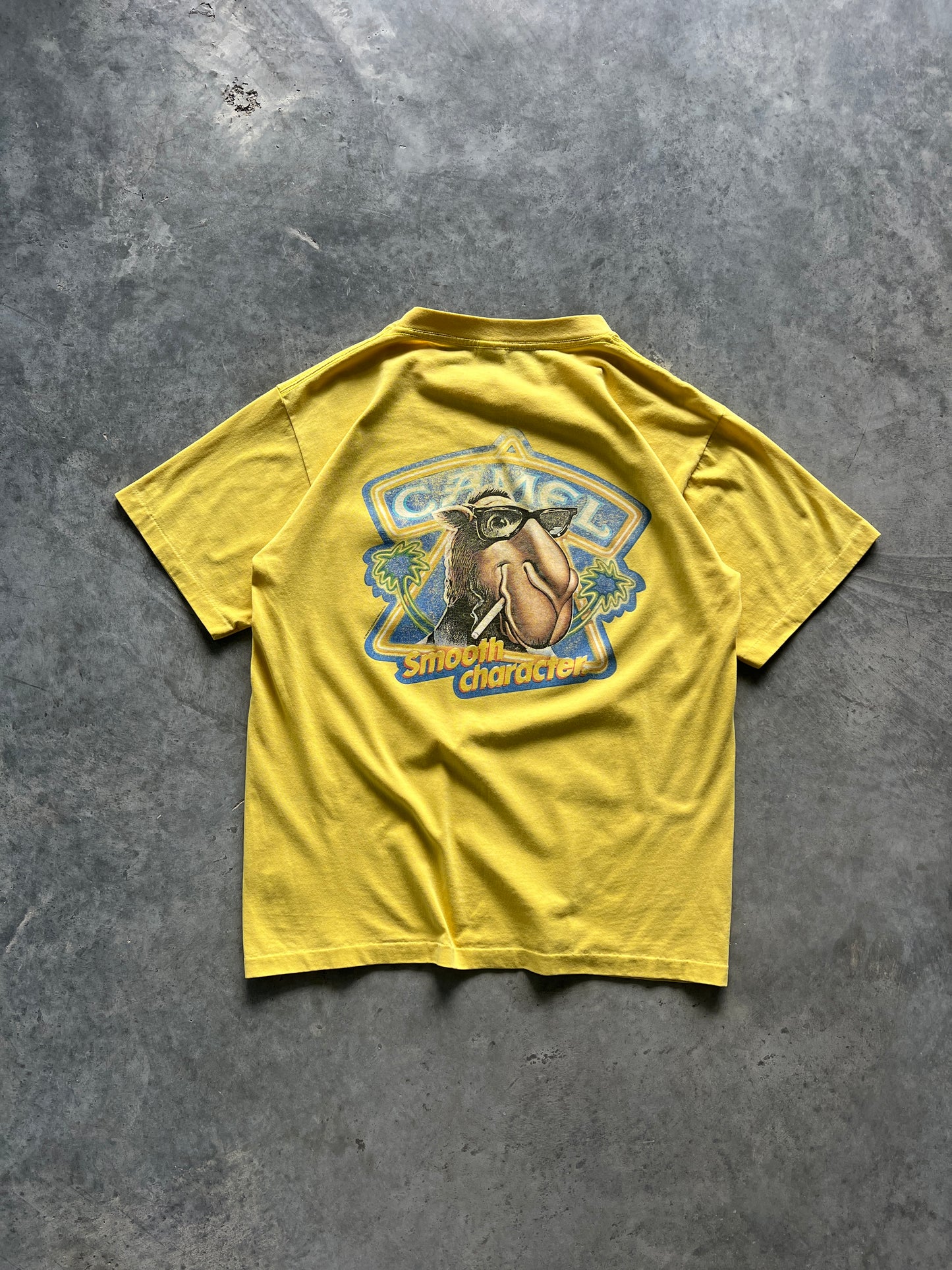 Vintage Yellow Camel Cigarets Shirt - L