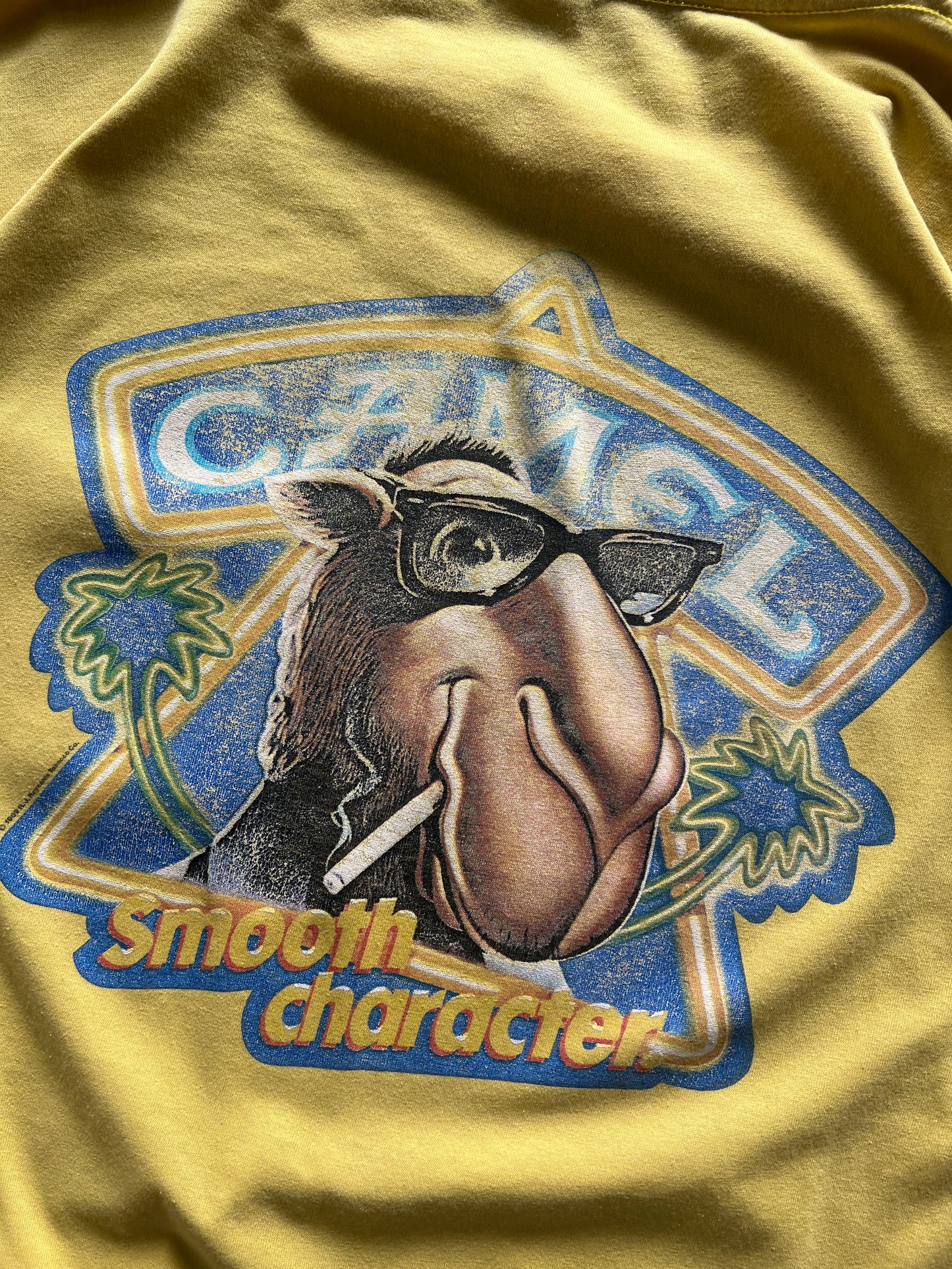 Vintage Yellow Camel Cigarets Shirt - L