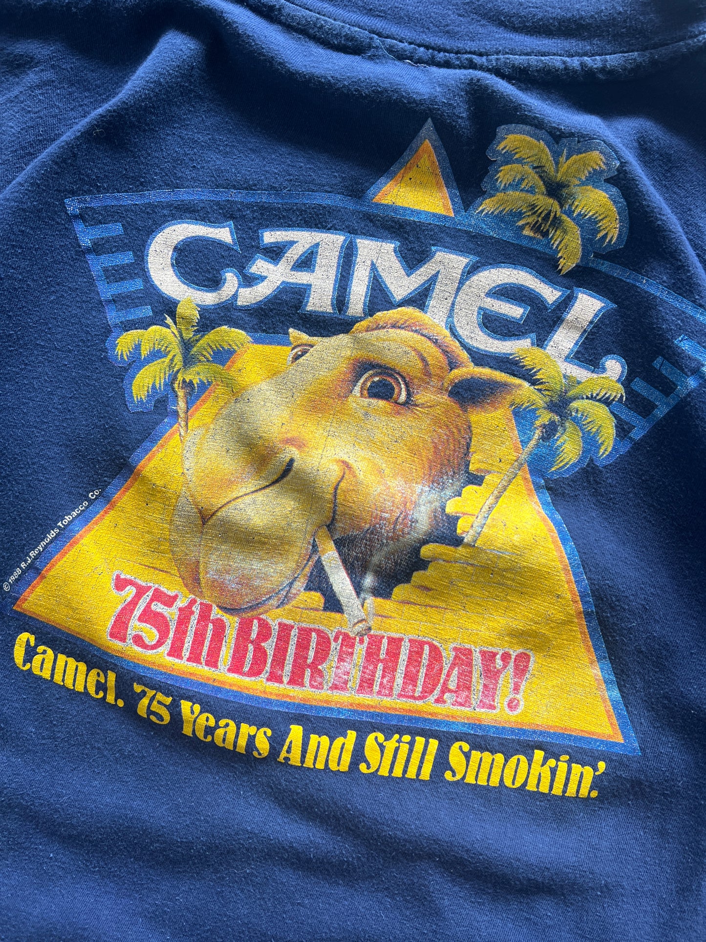 Vintage Blue Camel Cigarets Shirt - L