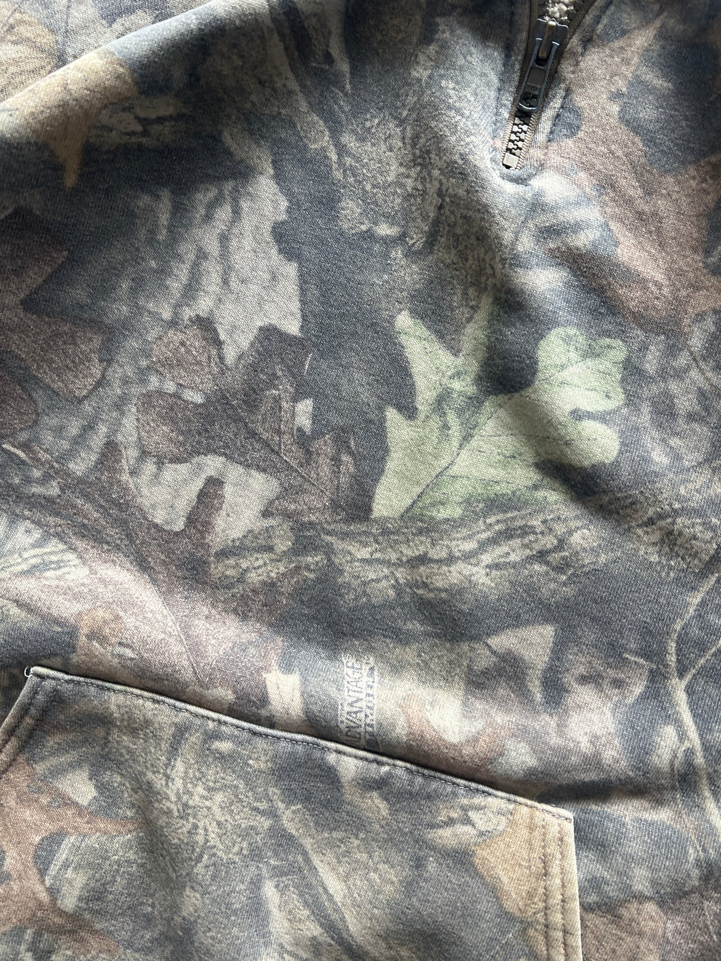 Vintage Jerzees Camo Quarter Zip - XL