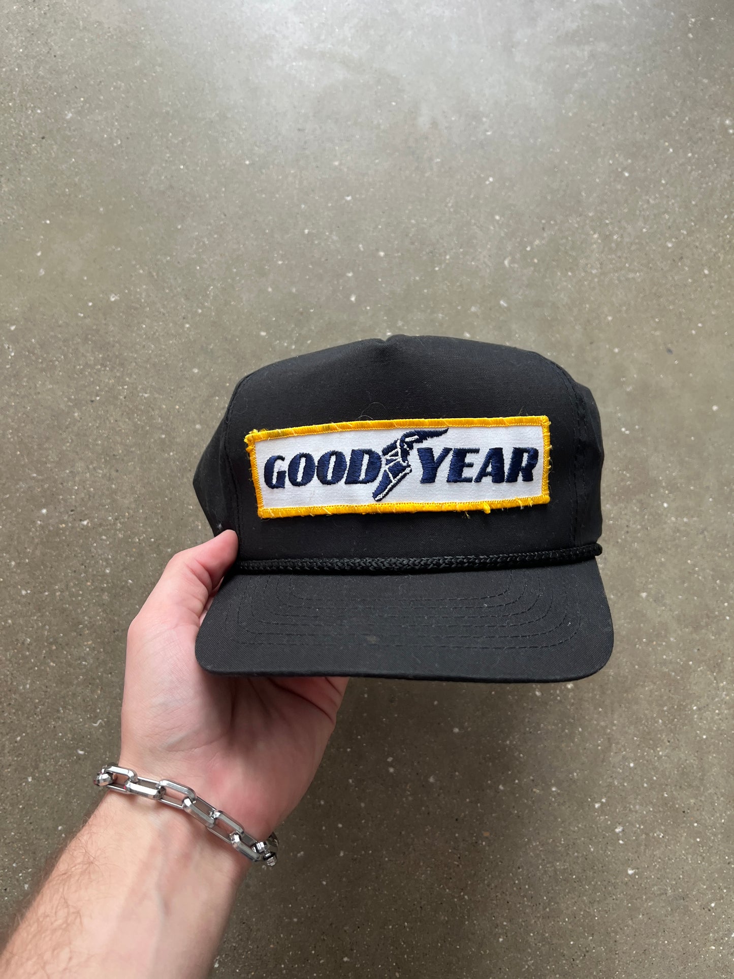 Vintage Black Goodyear Hat