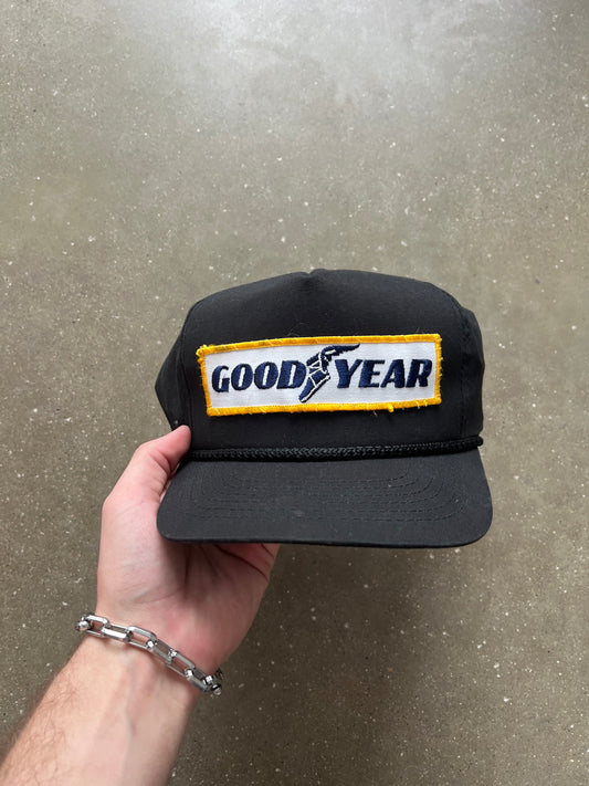Vintage Black Goodyear Hat