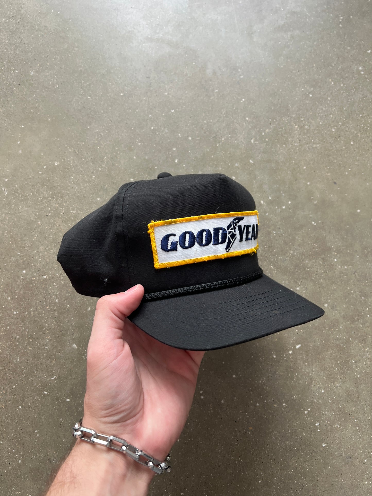 Vintage Black Goodyear Hat