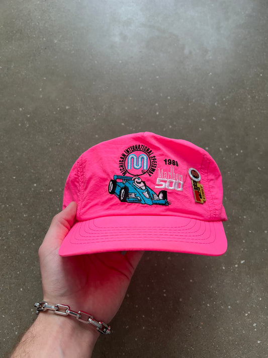 Vintage Pink Marlboro Racing Hat