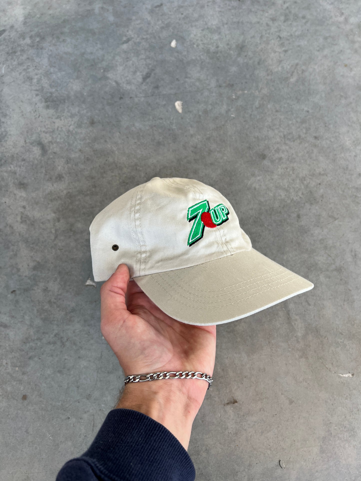 Vintage Cream 7 Up Hat