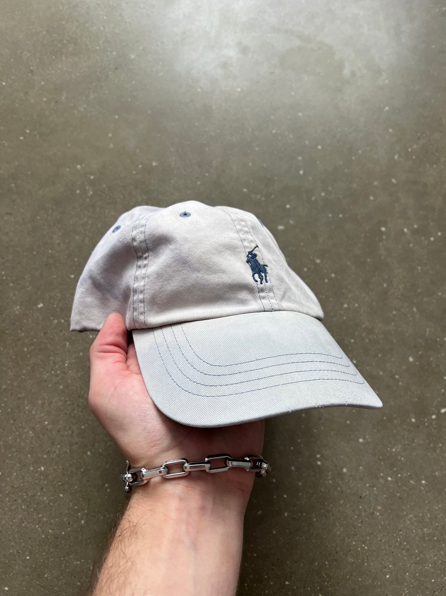 Vintage Faded Blue Polo Hat