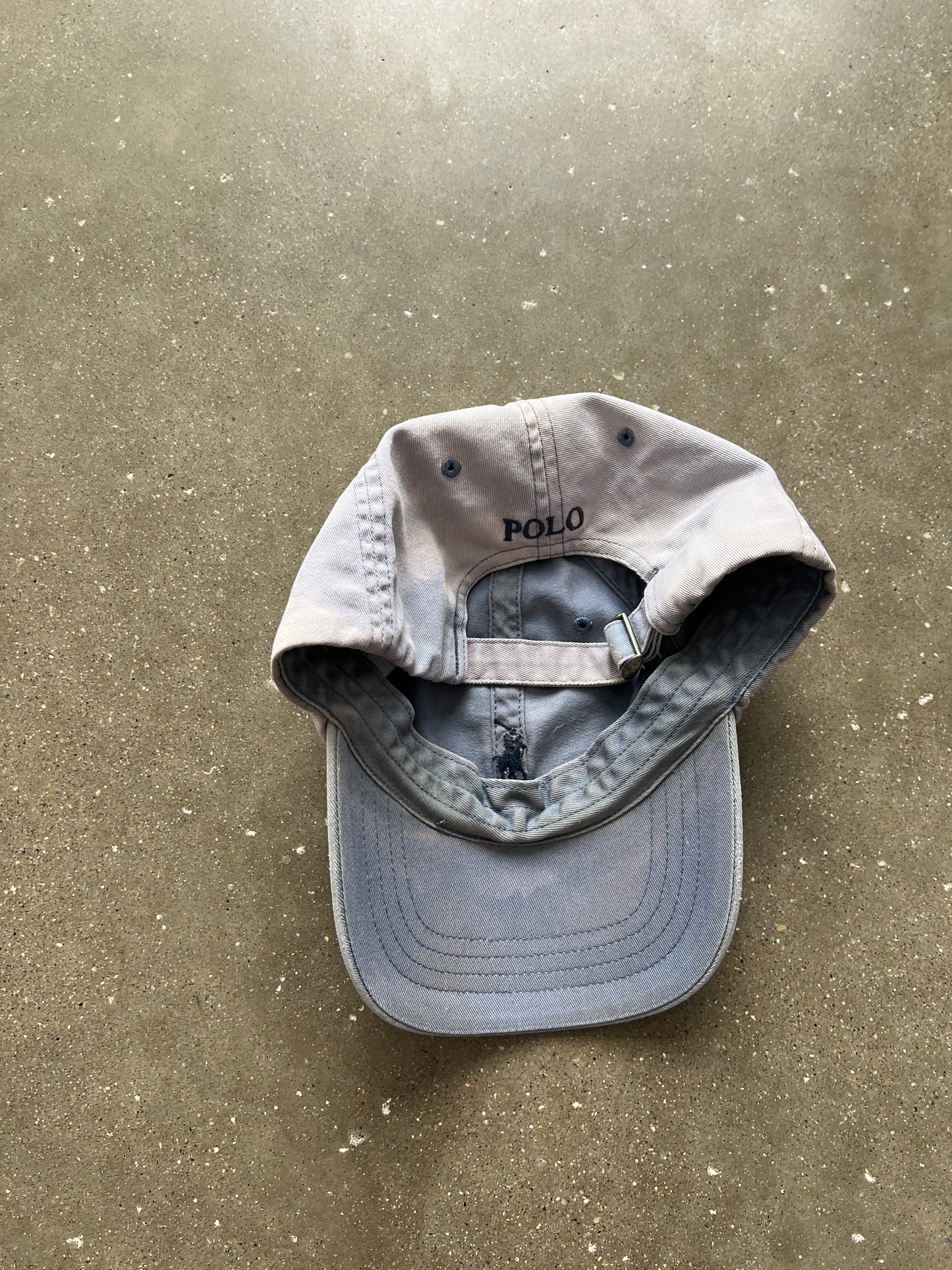 Vintage Faded Blue Polo Hat