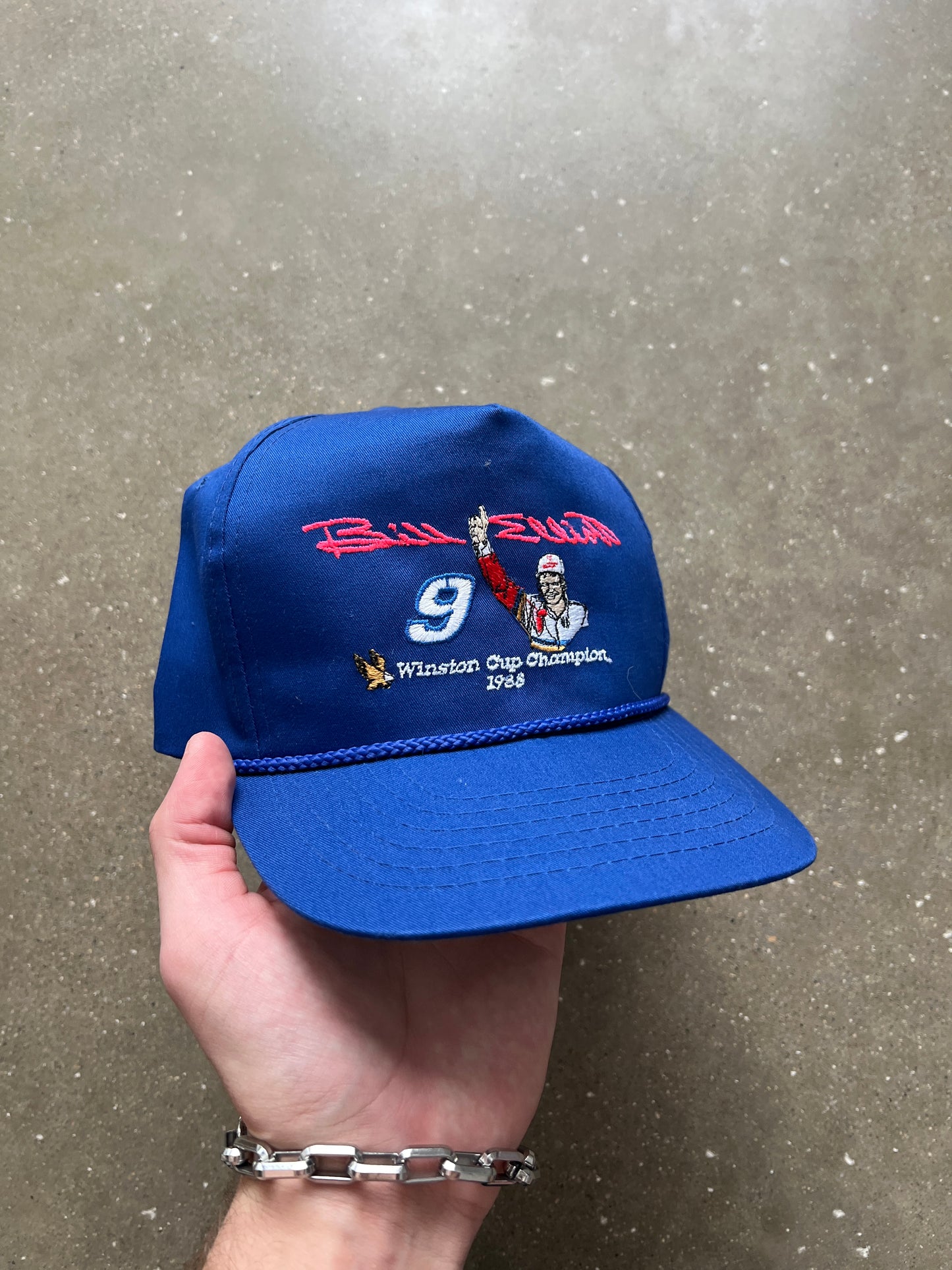 Vintage Blue Bill Elliot Hat