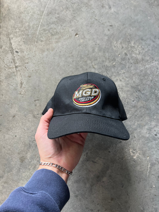 Vintage Black Miller Lite Hat