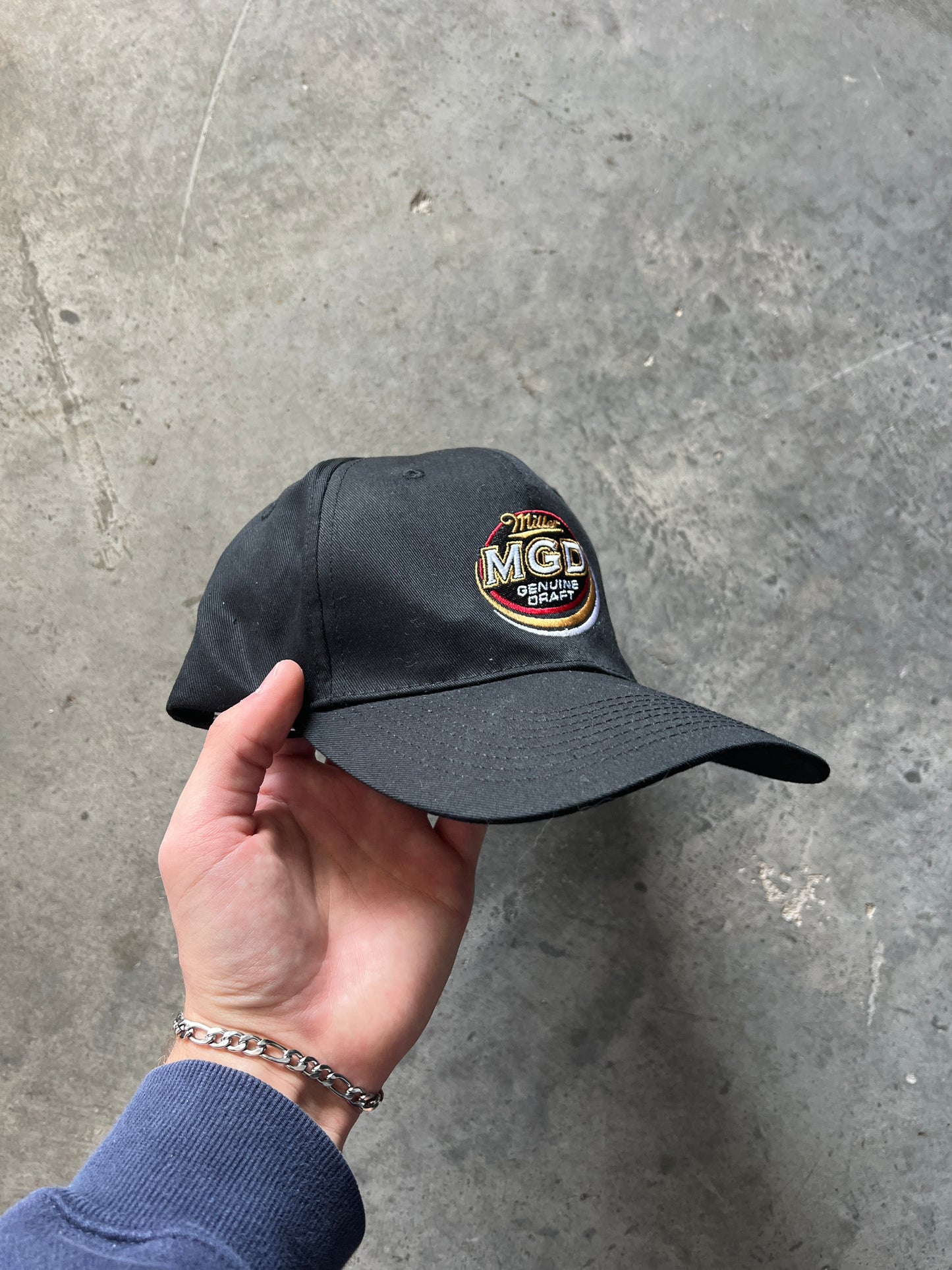 Vintage Black Miller Lite Hat