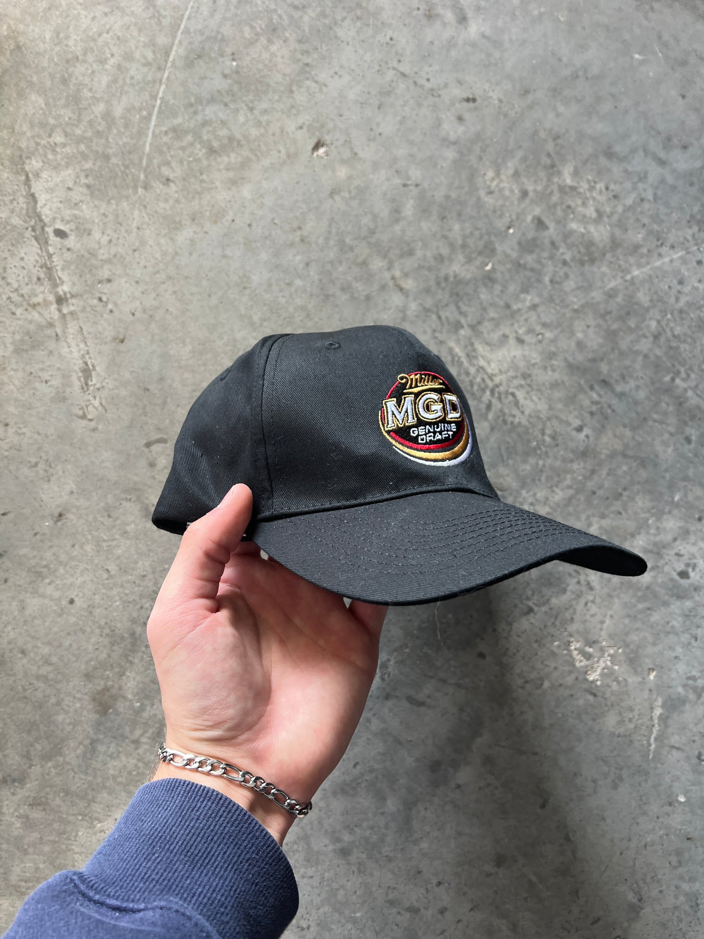 Vintage Black Miller Lite Hat