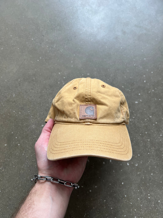 Vintage Tan Carhartt Snapback Hat