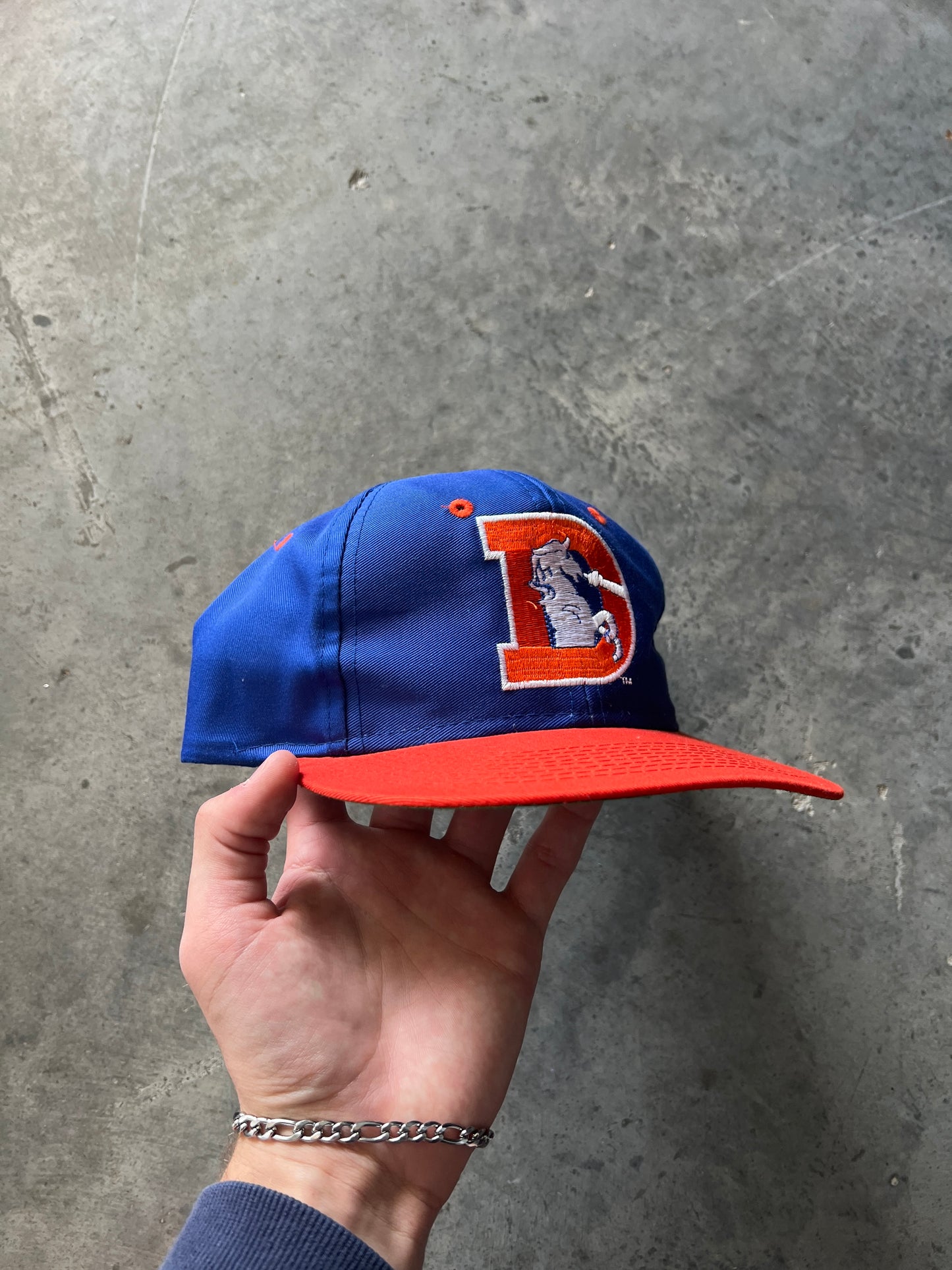 Vintage Blue Denver Broncos Hat