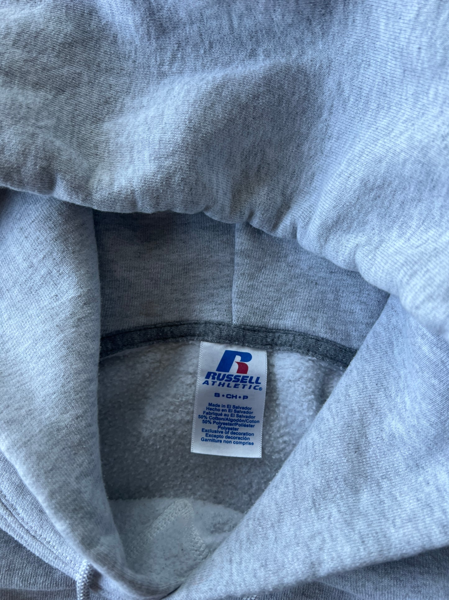 Vintage Powder White Russell Hoodie - S