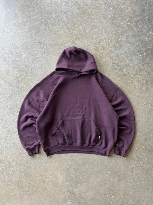 Vintage Maroon Russell Athletic Hoodie - XL