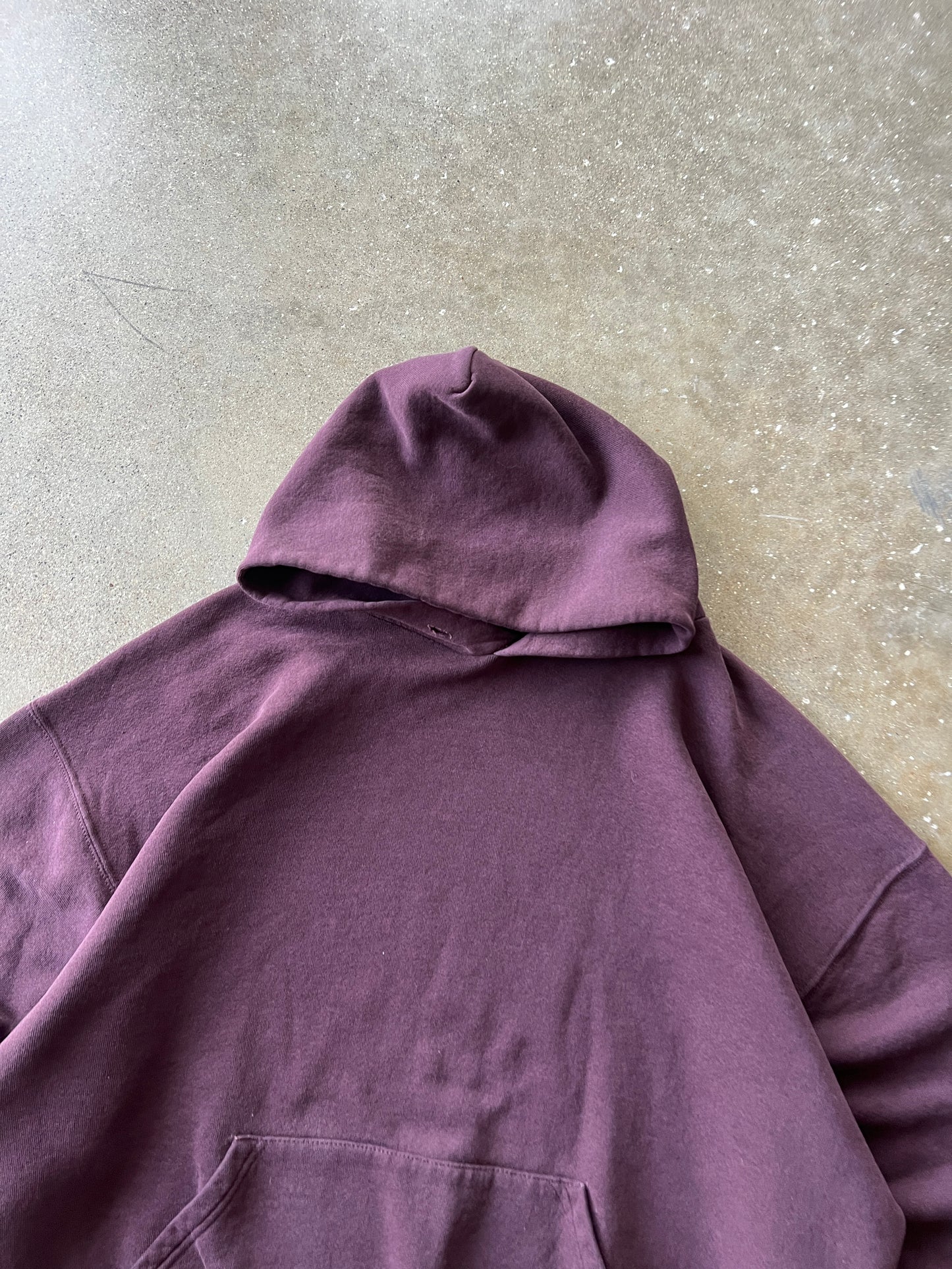 Vintage Maroon Russell Athletic Hoodie - XL