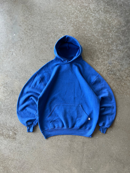 Vintage Sky Blue Russell Athletic Hoodie - XL