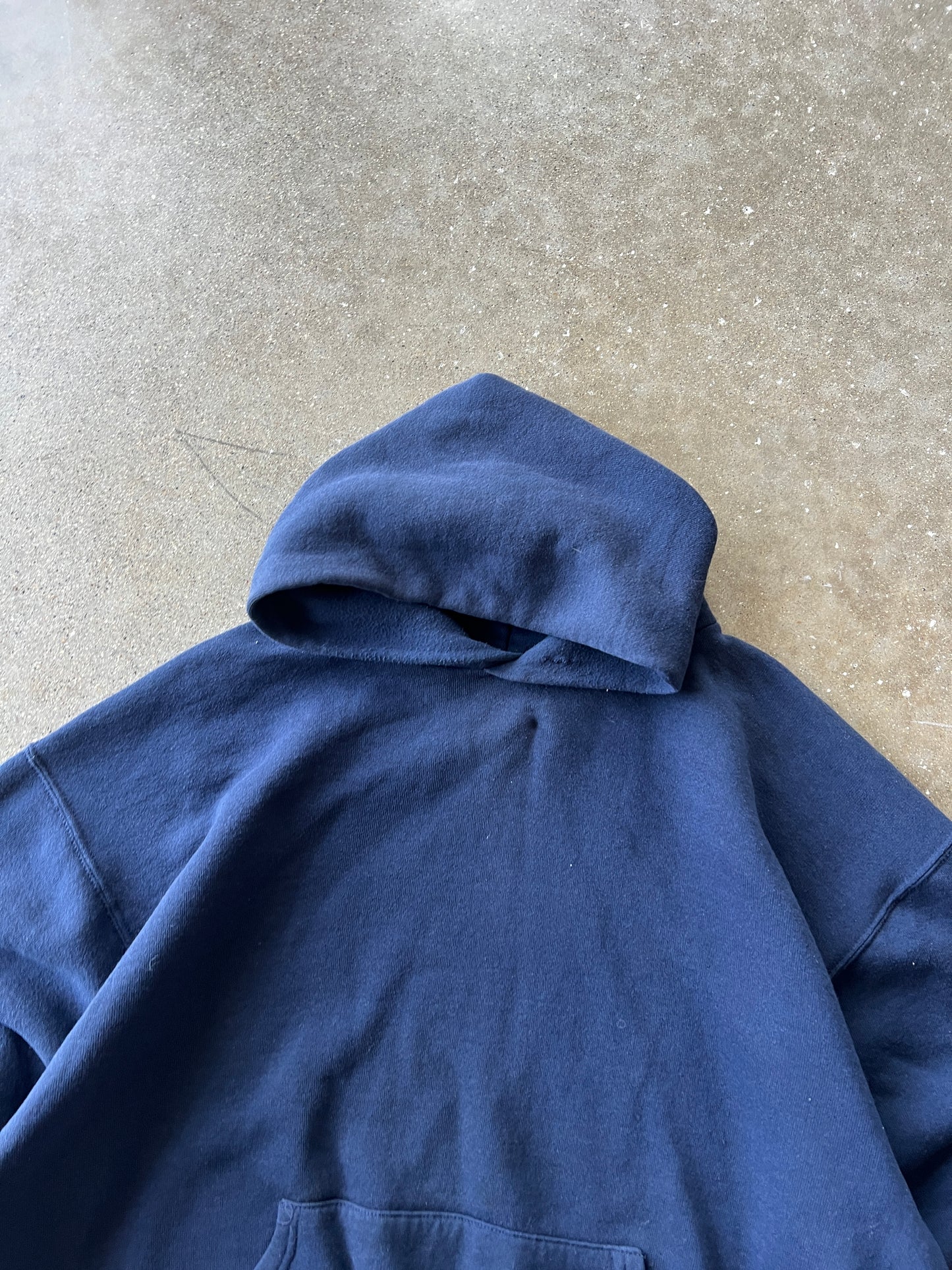 Vintage Navy Blue Russell Athletic Hoodie - L