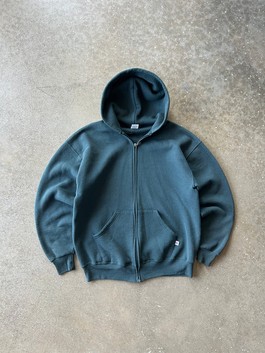 Vintage Sea-Foam Green Russell Athletic Hoodie - L